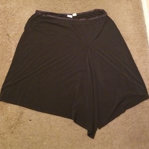 Merona Black Asymmetrical Hem Skirt